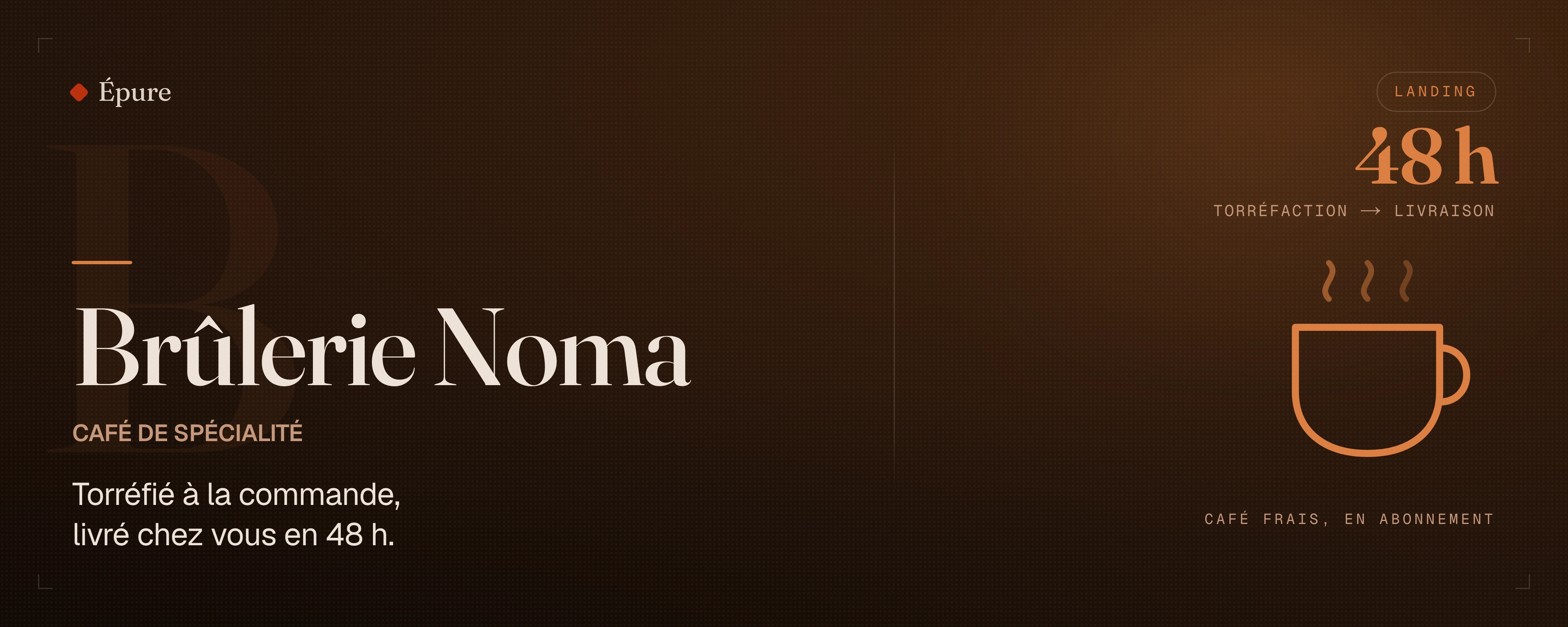 Brûlerie Noma — E-commerce de niche